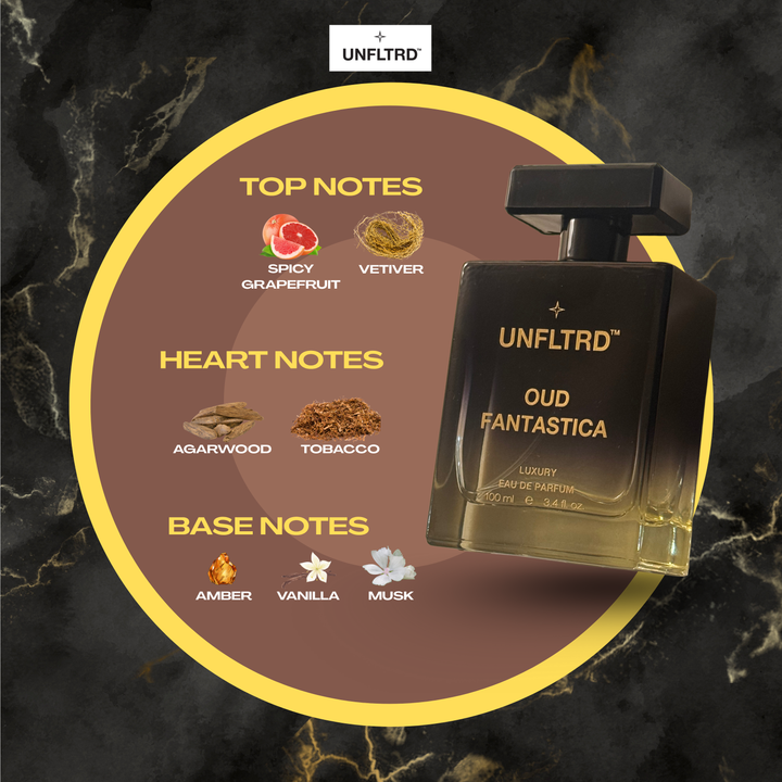 OUD FANTASTICA – EAU DE PARFUM | 100 ML | UNISEX | Classy | Woody | Spicy | Rich Amber | Spicy Grapefruit | Vetiver | Oud | Tobacco | Vanilla | Musk