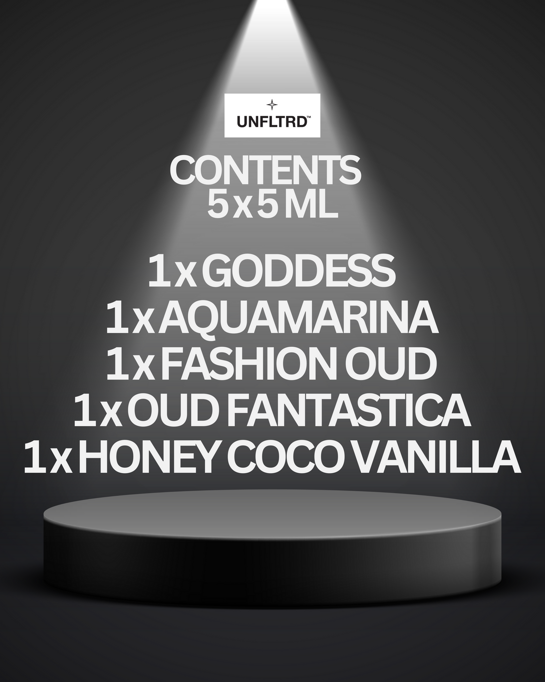 SAMPLER SET -  5 x 5 ML | All Variants | 200+ Sprays | Experience Our Entire Range