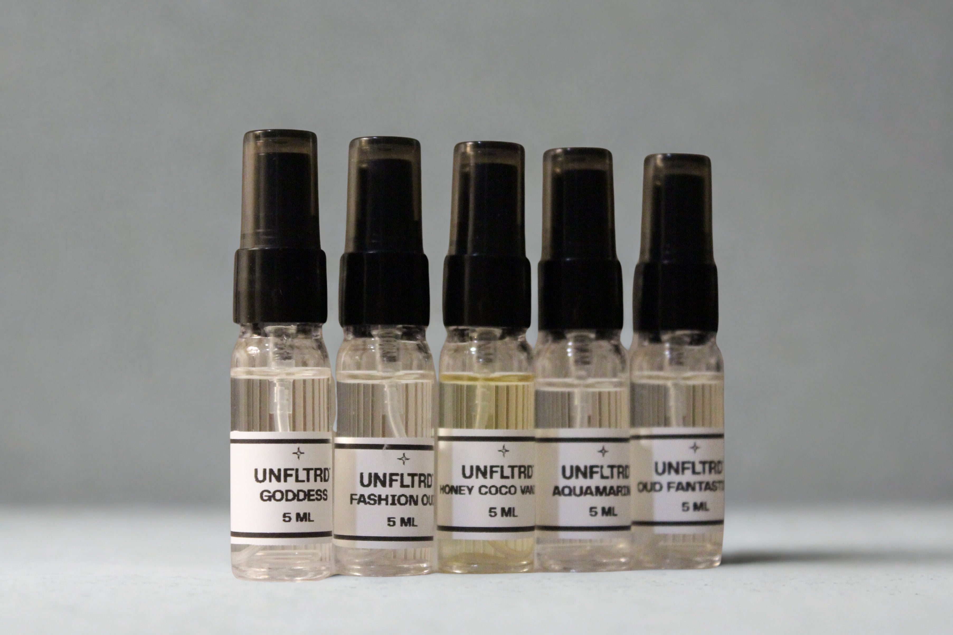 SAMPLER SET -  5 x 5 ML | All Variants | 200+ Sprays | Experience Our Entire Range
