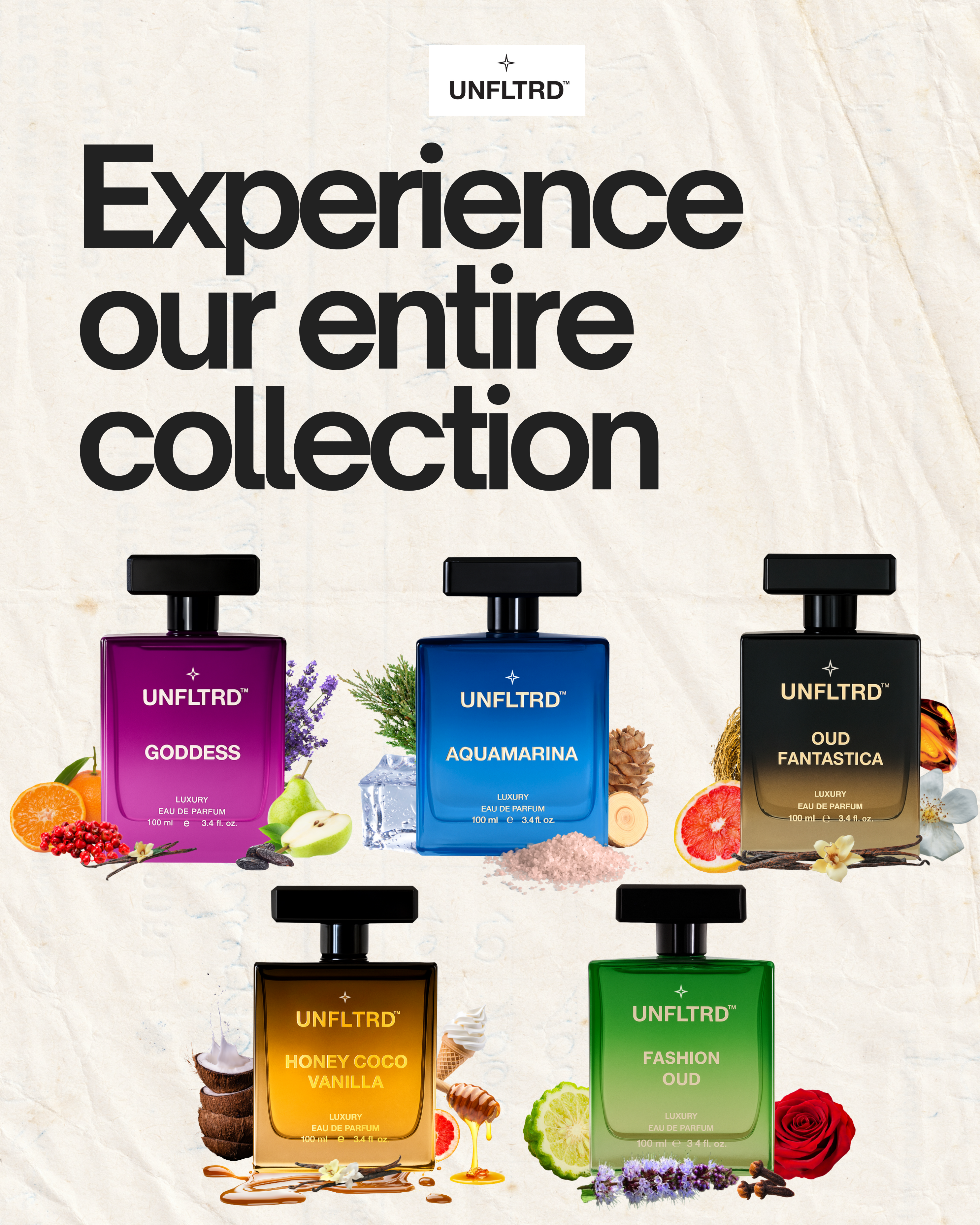 SAMPLER SET -  5 x 5 ML | All Variants | 200+ Sprays | Experience Our Entire Range