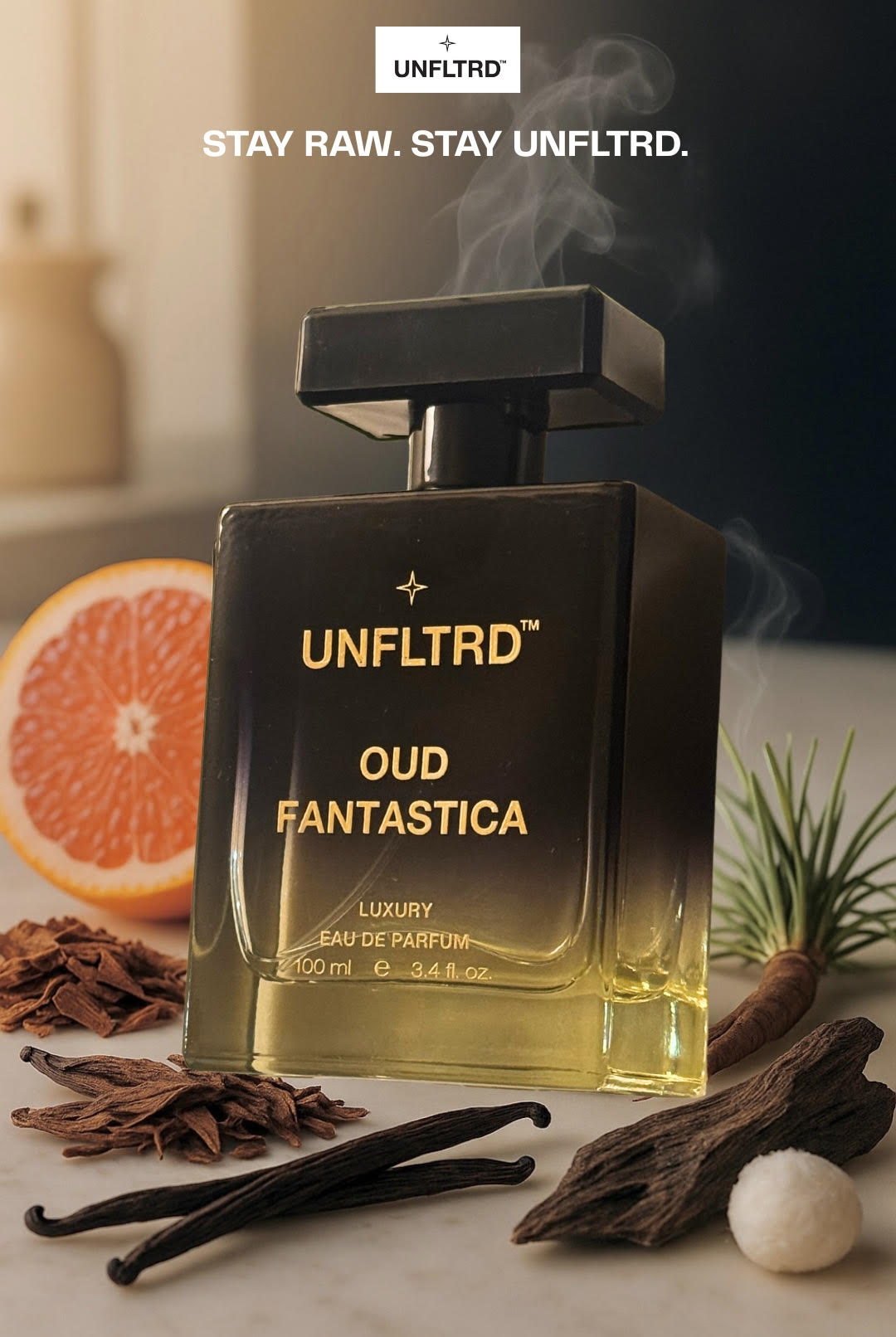 OUD FANTASTICA – EAU DE PARFUM | 100 ML | UNISEX | Classy | Woody | Spicy | Rich Amber | Spicy Grapefruit | Vetiver | Oud | Tobacco | Vanilla | Musk