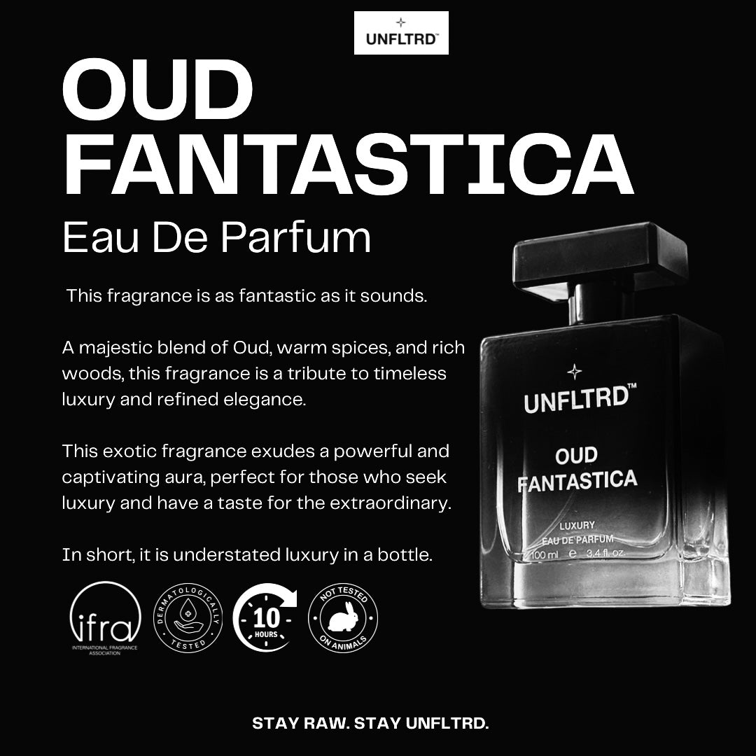 OUD FANTASTICA – EAU DE PARFUM | 100 ML | UNISEX | Classy | Woody | Spicy | Rich Amber | Spicy Grapefruit | Vetiver | Oud | Tobacco | Vanilla | Musk