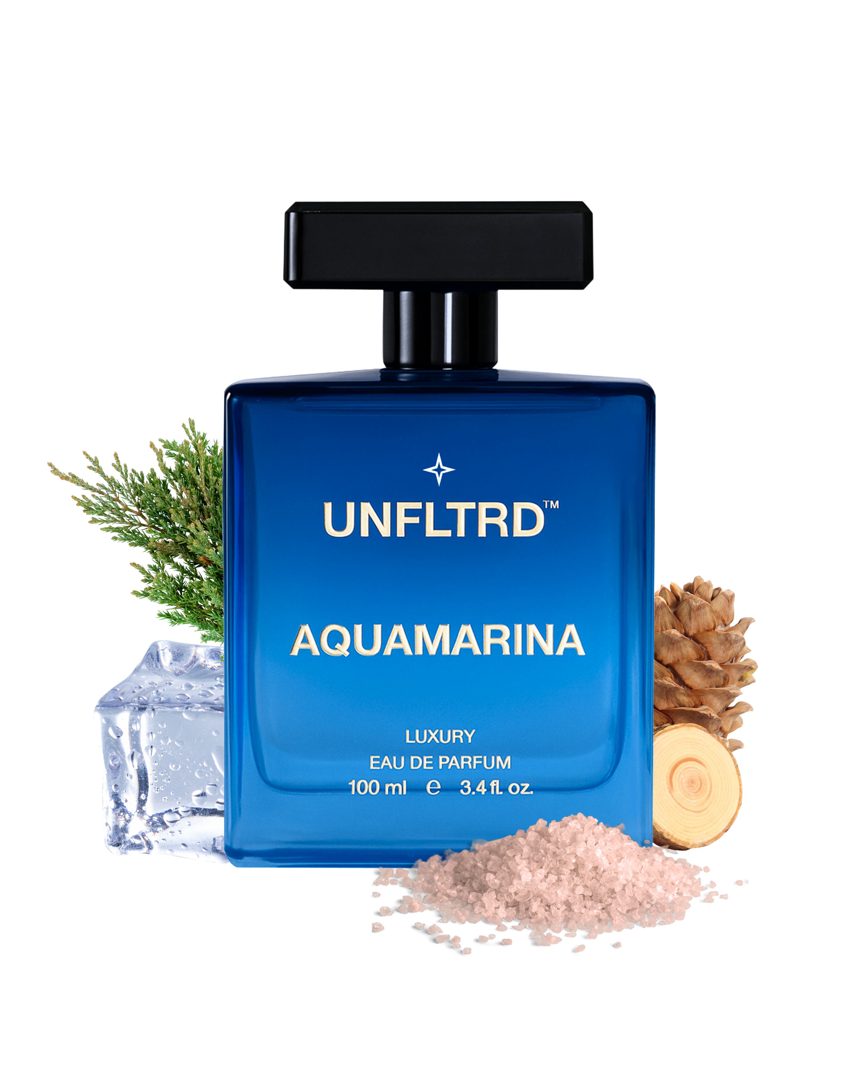 AQUAMARINA –  EAU DE PARFUM | 100 ML | UNISEX | Fresh | Aquatic | Marine | Fougere | Ozonic Aqua | Cypress | Cedar Wood | Sea Salt | Cashmere | Amber
